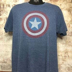 Men's Marvel Captain America Shield T-Shirt - Larg